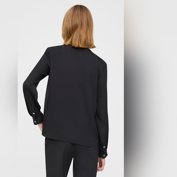 Theory Black Henley Shirt - Picture 7 of 8